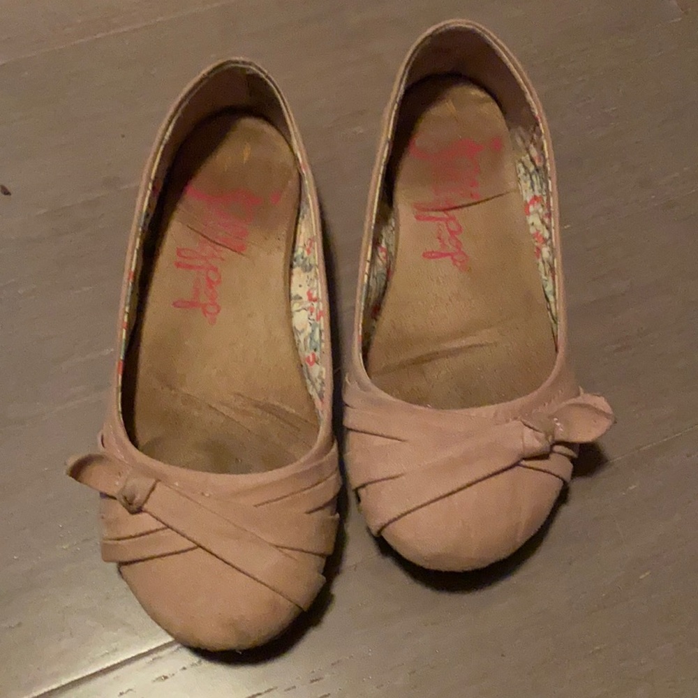 Pink jelly pop flats